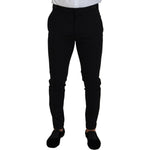 Dsquared² Black Wool Single Breasted 2 Piece LONDON Suit Dsquared² Black