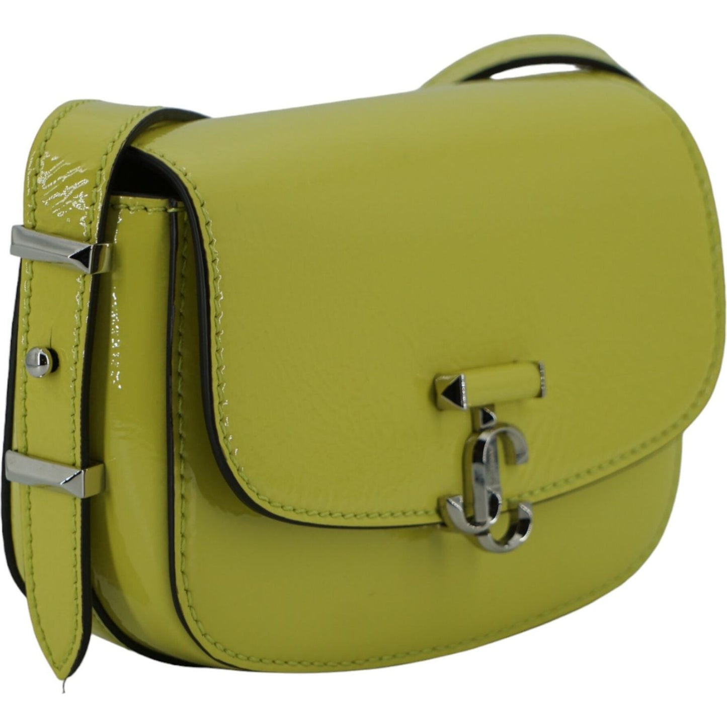 Jimmy Choo Lime Yellow Leather Small Shoulder Bag Jimmy Choo Olive Drab