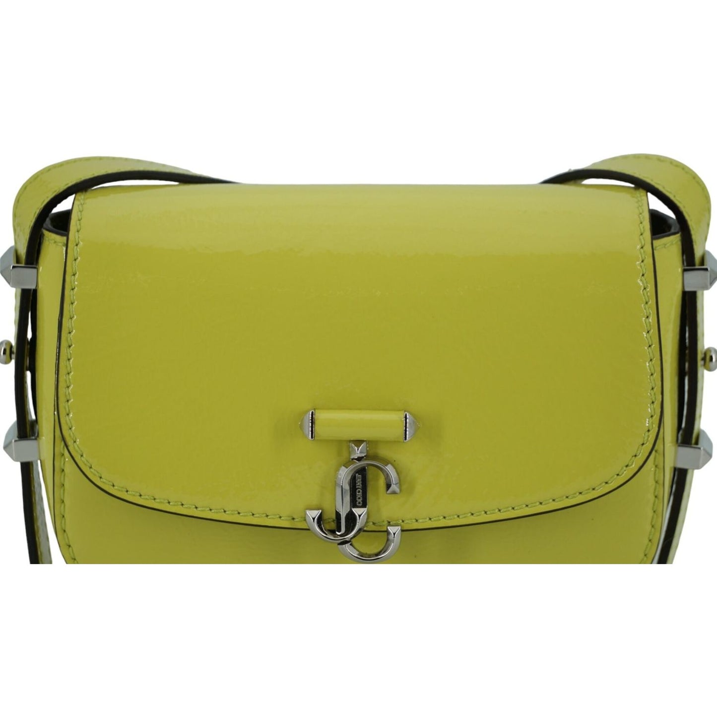 Jimmy Choo Lime Yellow Leather Small Shoulder Bag Jimmy Choo Yellow Green