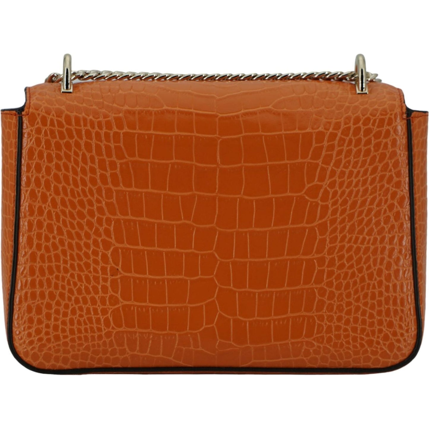 Jimmy Choo Amber Orange Leather Shoulder Bag Jimmy Choo Saddle Brown