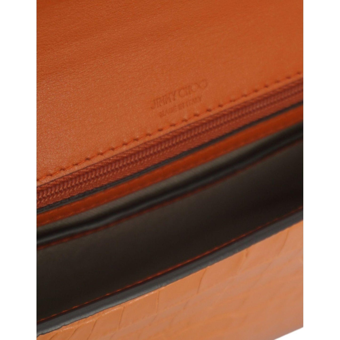Jimmy Choo Amber Orange Leather Shoulder Bag Jimmy Choo Sienna