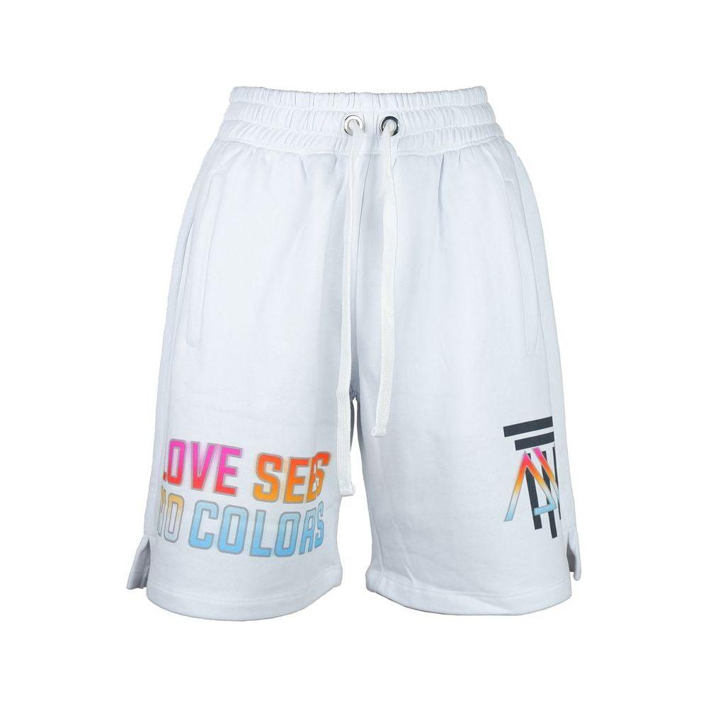 Diego Venturino White Cotton Women's Short Shorts Diego Venturino Lavender