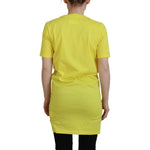 Dsquared² Yellow CottonShiny Icon Renny Dress Crewneck T-shirt Dsquared² Dark Khaki