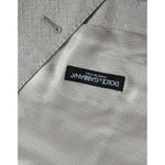 Dolce & Gabbana Off White Cotton Waistcoat Dress Formal Vest Dolce & Gabbana Dark Gray