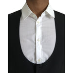 Dolce & Gabbana Black Wool Waistcoat Dress Formal Vest Dolce & Gabbana Black
