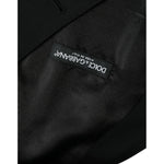 Dolce & Gabbana Black Wool Waistcoat Dress Formal Vest Dolce & Gabbana Black