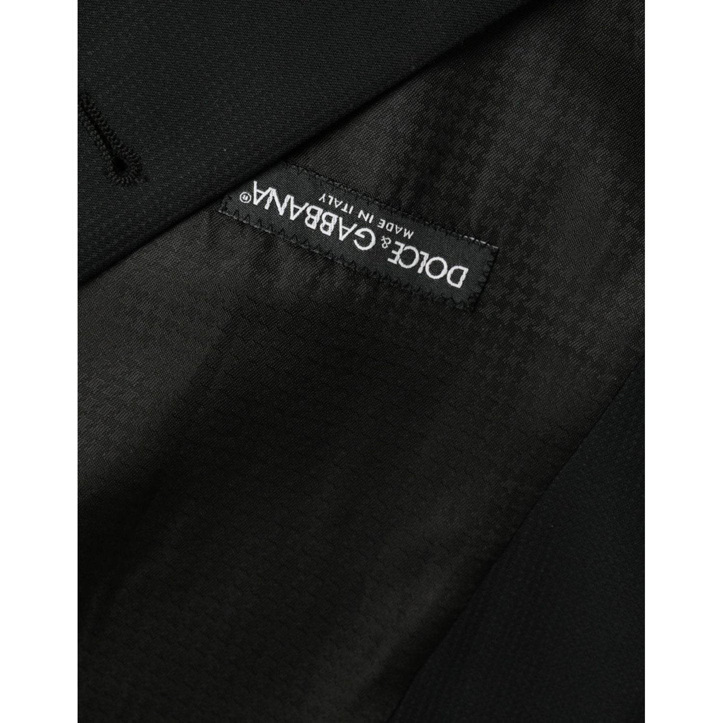 Dolce & Gabbana Black Wool Waistcoat Dress Formal Vest Dolce & Gabbana Black