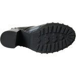 Dolce & Gabbana Black Leather Studded Lace Up Boots Shoes Dolce & Gabbana Dark Slate Gray
