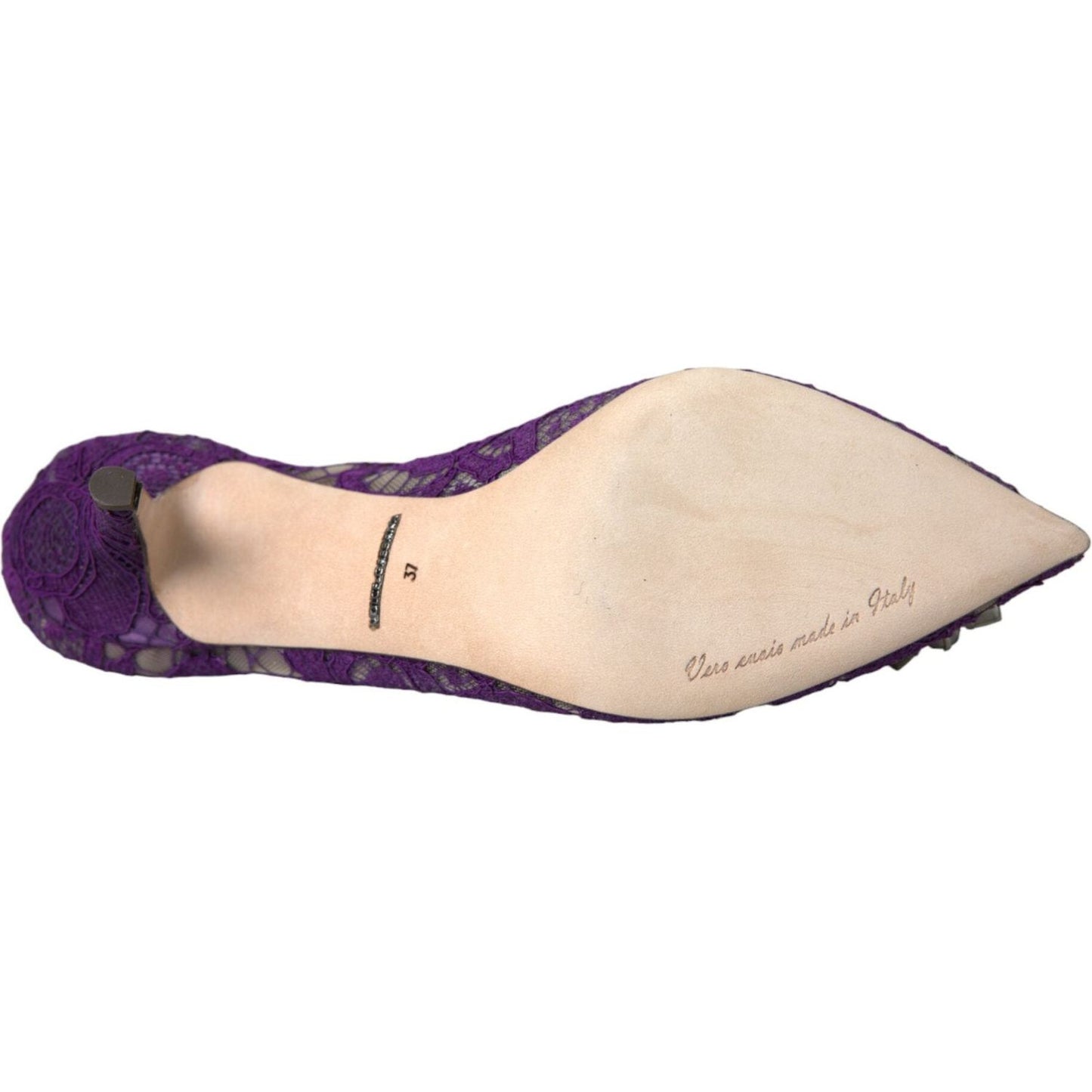 Dolce & Gabbana Dolce & Gabbana Purple Taormina Lace Crystal Heel Pumps Shoes LA10731-37 1728,67345645728,Dolce & Gabbana,EU37/US6.5,Material: 59% Viscose 30% Cotton 7% Silk 4% Nylon,New with tags,Pumps - Women - Shoes,Purple,Shoes,Women,Women - Shoes