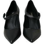 Dolce & Gabbana Black Leather Logo Heels Mary Janes Pumps Shoes Dolce & Gabbana Black