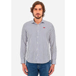 La Martina White Cotton Shirt LA-13081-M