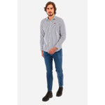 La Martina White Cotton Shirt LA-13081-M