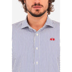 La Martina White Cotton Shirt LA-13081-M