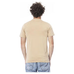 Cavalli Class Beige Cotton Men T-Shirt Cavalli Class Gray