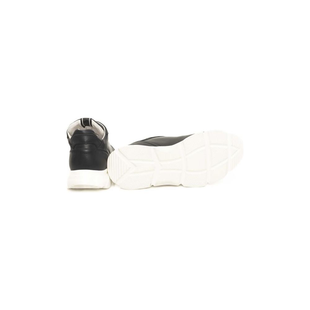 Cerruti 1881 Blue Cowhide Men Sneaker Cerruti 1881 Dark Slate Gray