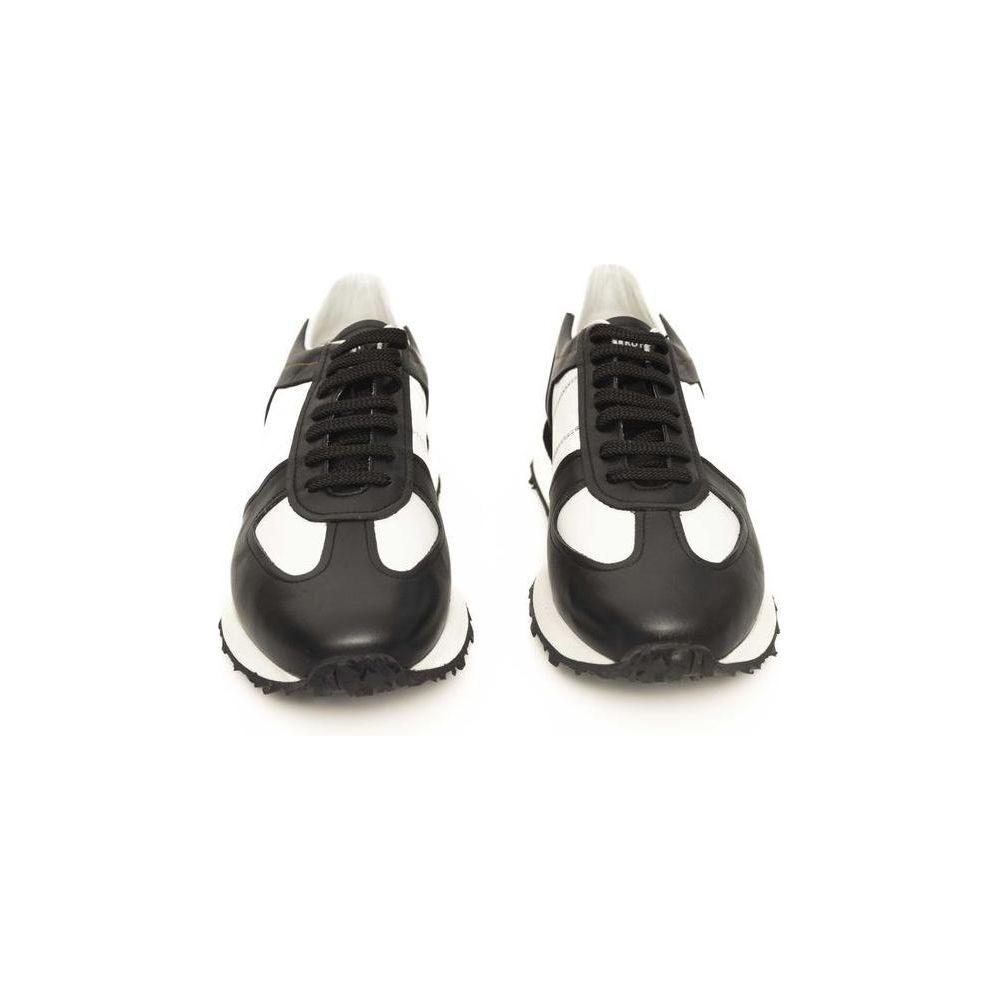 Cerruti 1881 Black Calfskin Men Sneaker Cerruti 1881 Beige