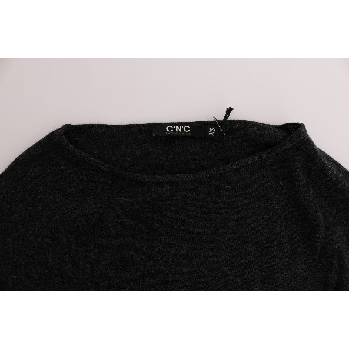 Costume National Elegant Gray Crewneck Sweater Costume National Black