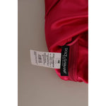Dolce & Gabbana Fuchsia Fitted Cut One Shoulder Midi Dress Dolce & Gabbana Sienna