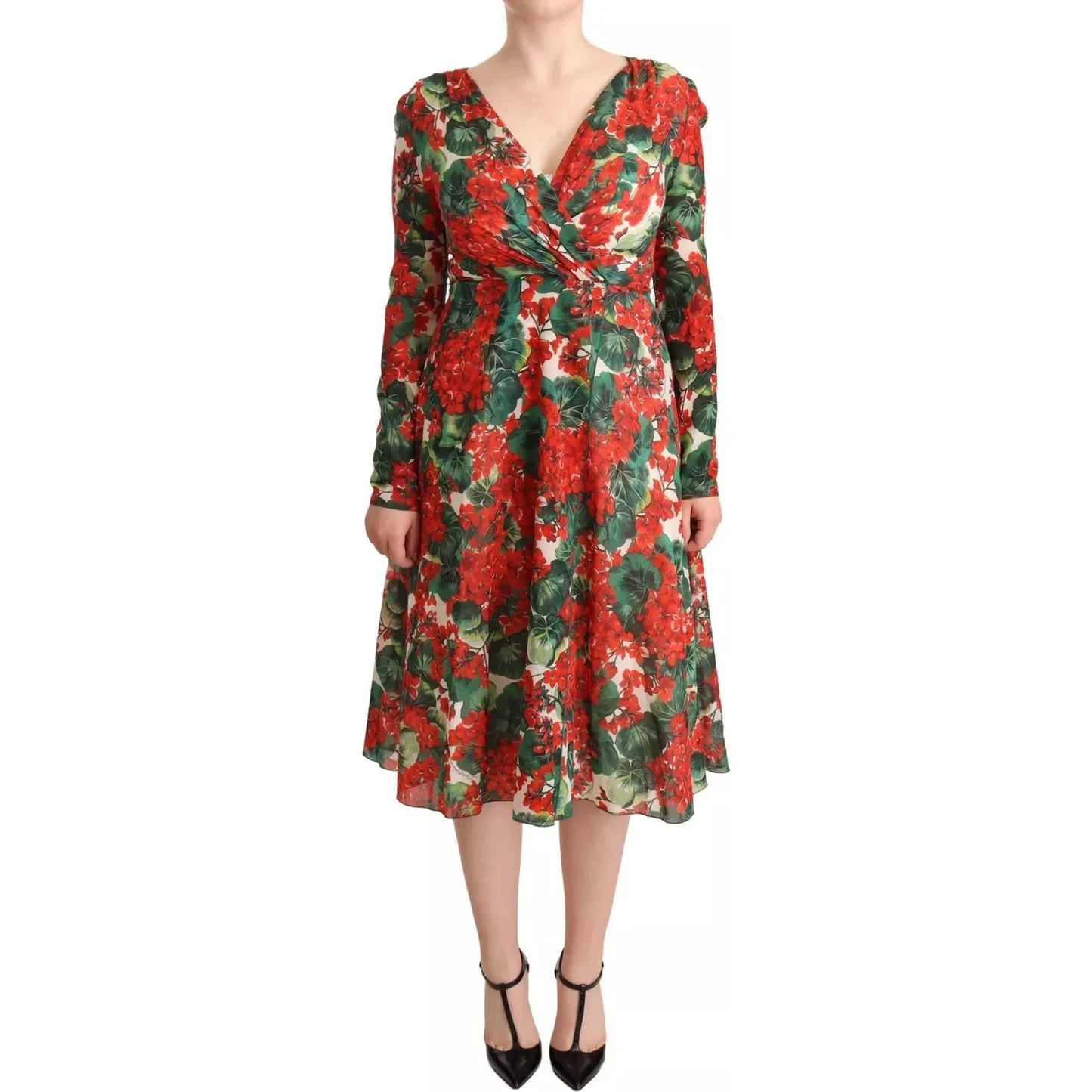 Dolce & Gabbana Multicolor Portofino-Print Shift Dress Dolce & Gabbana Sienna