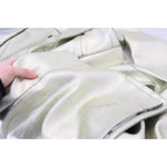 Dolce & Gabbana Gold Viscose Long Double Breasted Jacket Dolce & Gabbana Light Gray