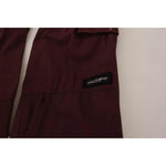 Dolce & Gabbana Bordeaux Cargo Jogger Trouser Cotton Pants Dolce & Gabbana Gray