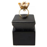 Dolce & Gabbana Gold Brass Resin Beige Dog Pet Accessory Ring SMY101151-6