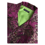 Dolce & Gabbana Fuchsia Pink Floral Jacquard Button Down Shirt Dolce & Gabbana Dark Slate Gray