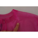Dolce & Gabbana Fuchsia Polyester Crewneck Pullover Sweater TSH83740-40