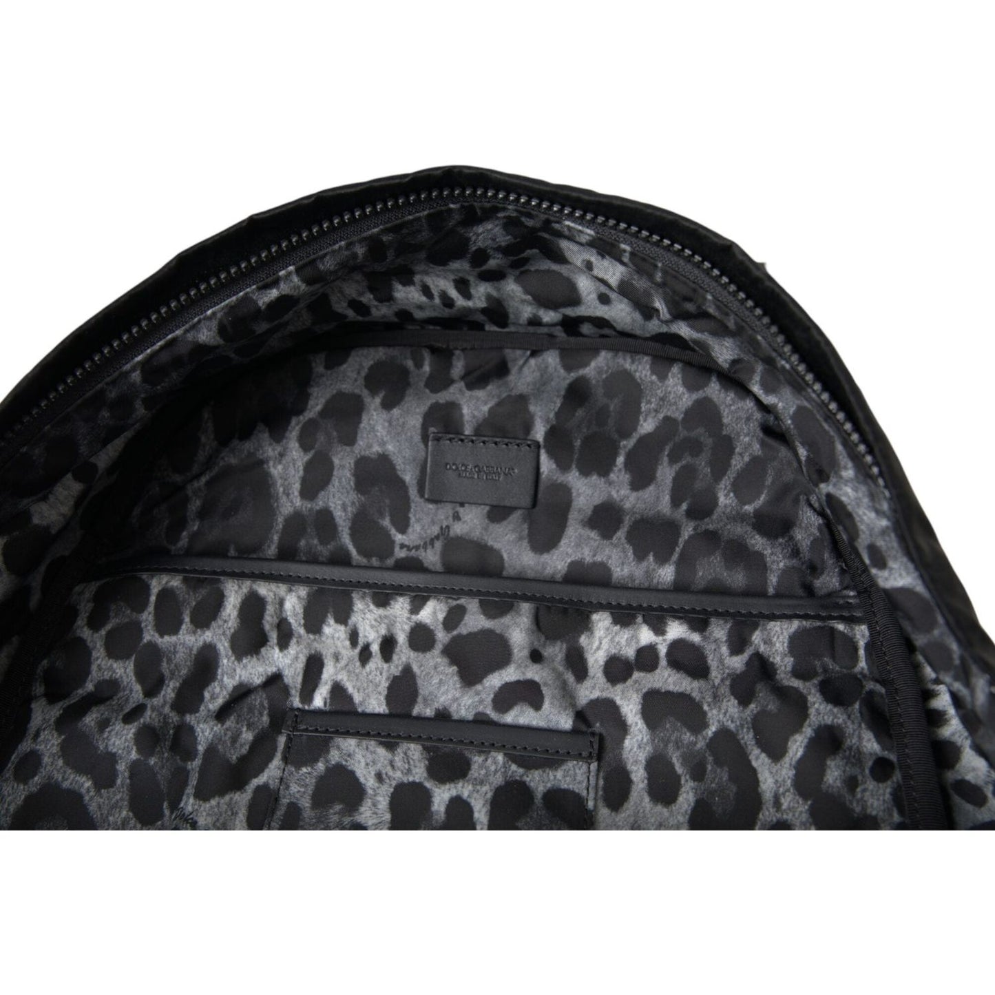 Dolce & Gabbana Black Patent Leather Logo Plaque Backpack Bag Dolce & Gabbana Dark Slate Gray