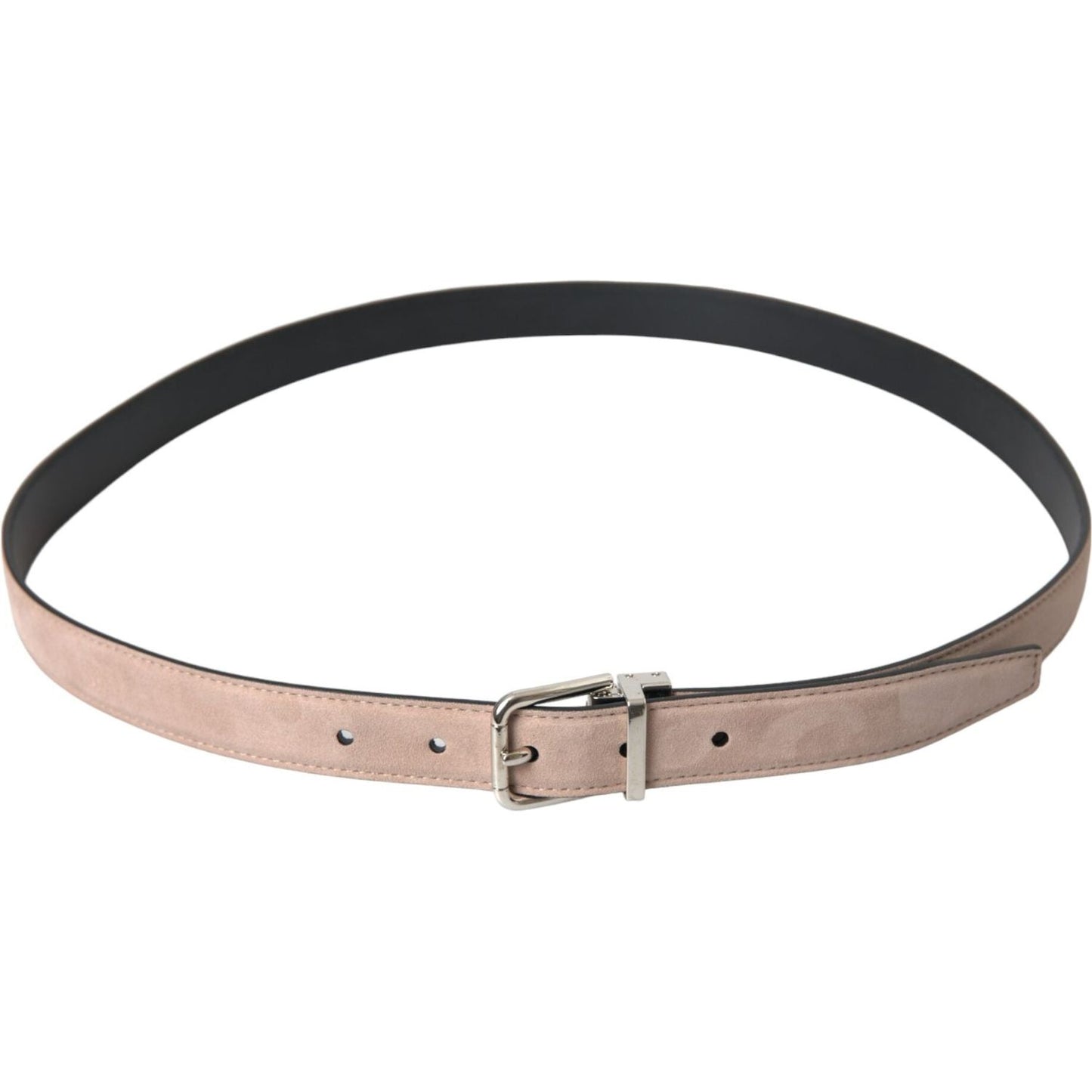Dolce & Gabbana Beige Suede Leather Silver Buckle Belt Men Dolce & Gabbana Dark Slate Gray