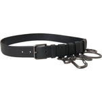 Dolce & Gabbana Black Calf Leather Silver Metal Buckle Belt BEL9222-90