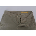 Daniele Alessandrini Beige Slim Fit Chinos for Sophisticated Style Jeans & Pants Daniele Alessandrini Dim Gray