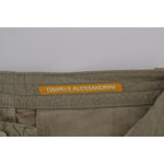 Daniele Alessandrini Beige Slim Fit Chinos for Sophisticated Style Jeans & Pants Daniele Alessandrini Dim Gray