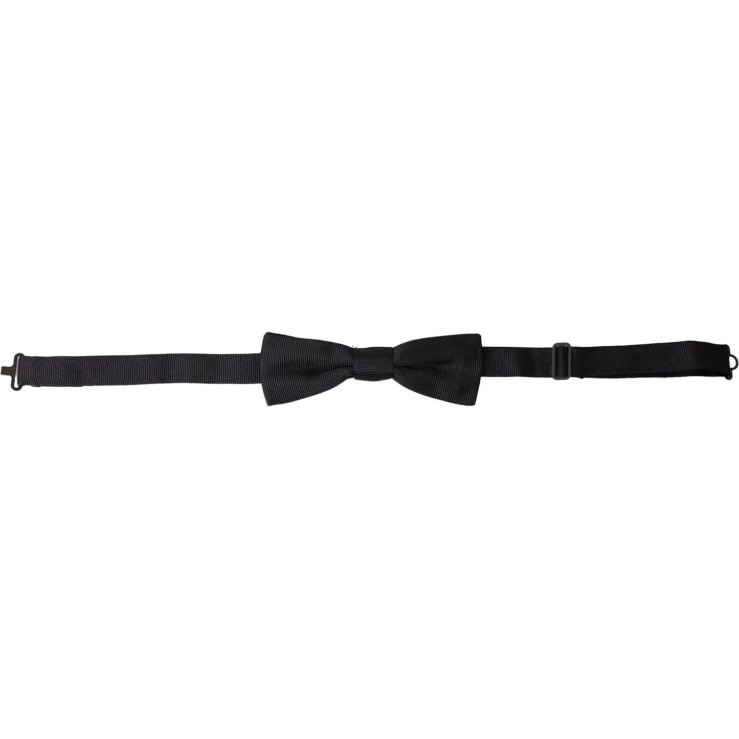 Dolce & Gabbana Black Silk Adjustable Neck Men Bow Tie Dolce & Gabbana Black