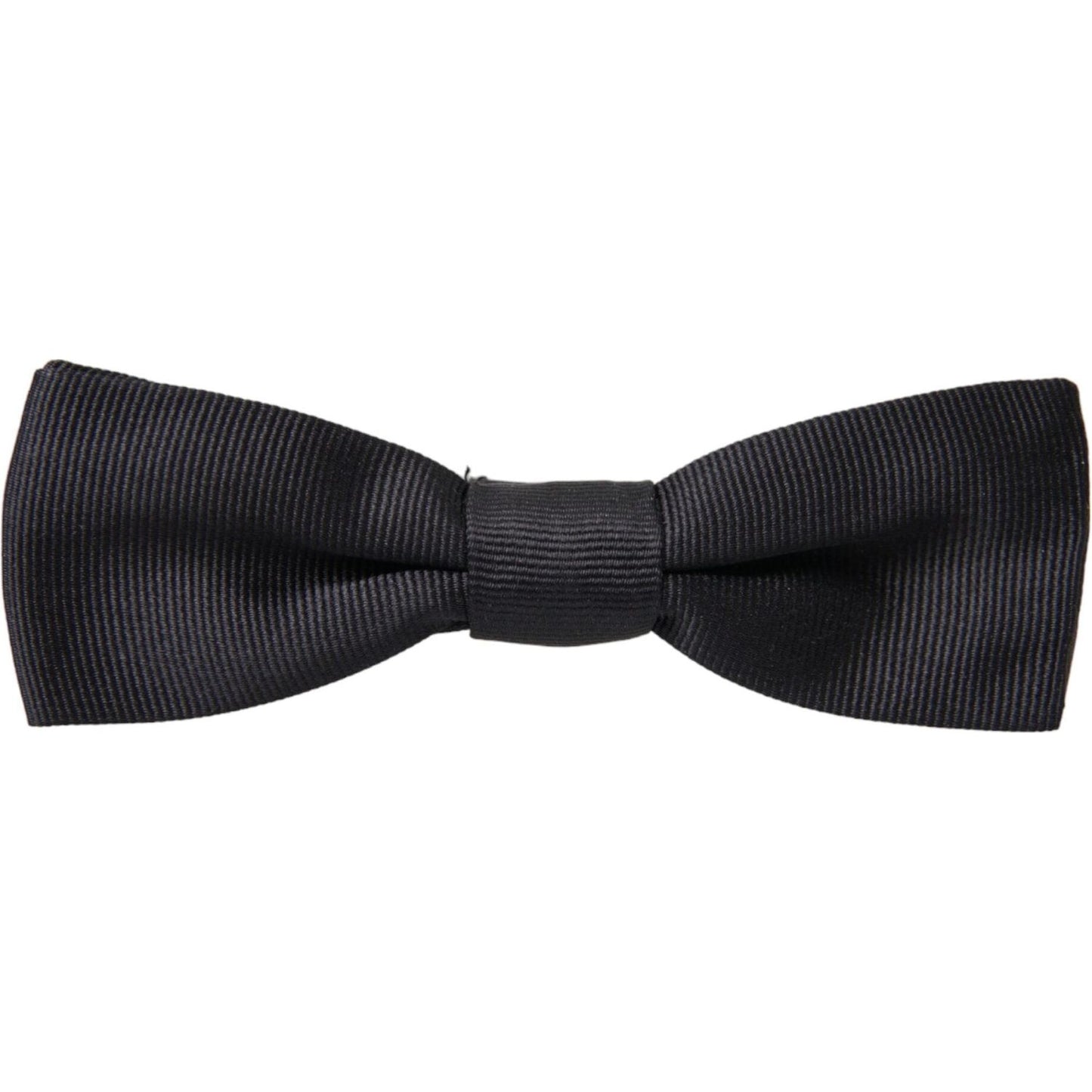 Dolce & Gabbana Black Silk Adjustable Neck Men Bow Tie Dolce & Gabbana Dark Slate Gray