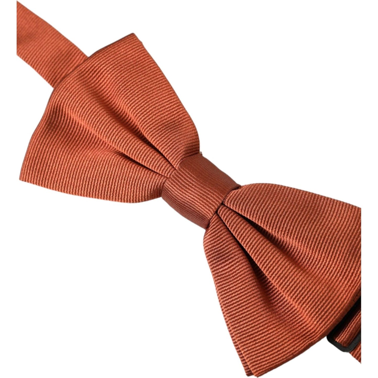 Dolce & Gabbana Brown Silk Adjustable Neck Men Bow Tie Dolce & Gabbana Sienna