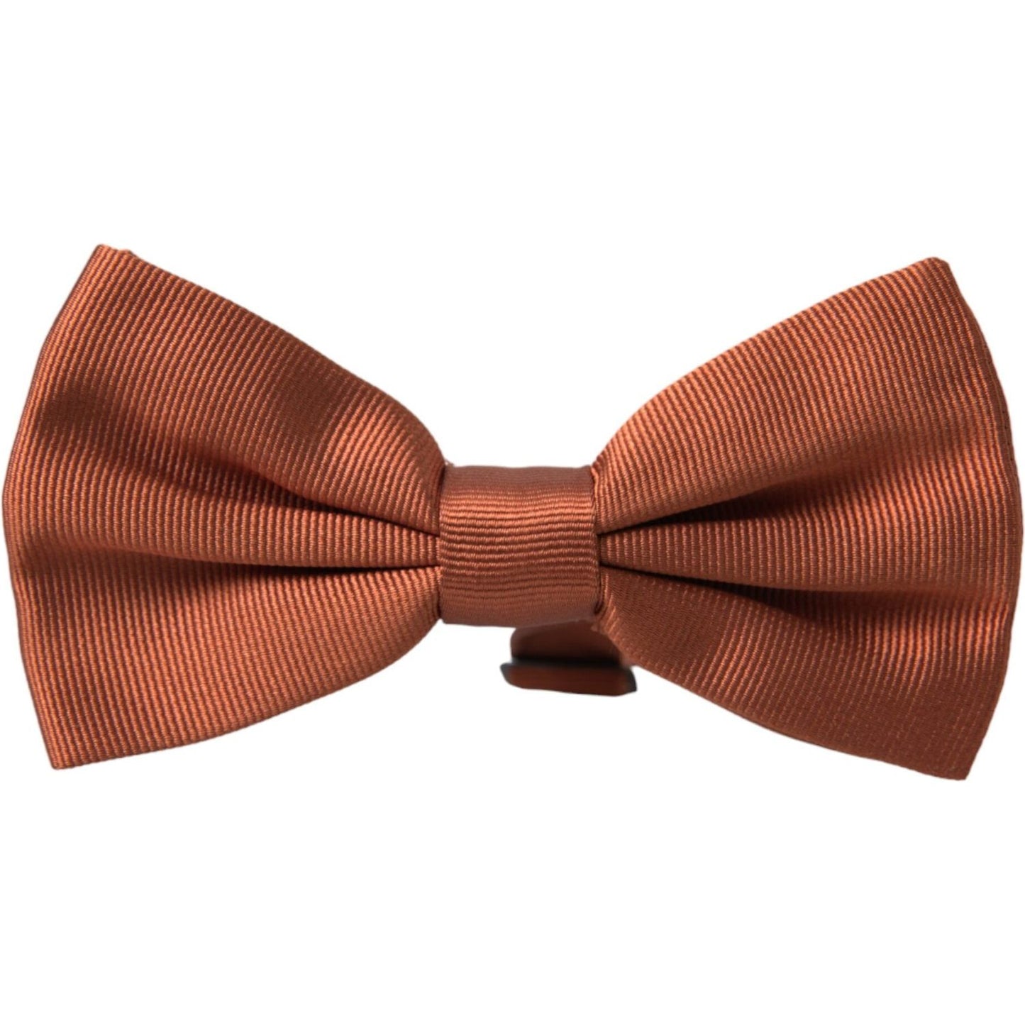 Dolce & Gabbana Brown Silk Adjustable Neck Men Bow Tie Dolce & Gabbana Saddle Brown