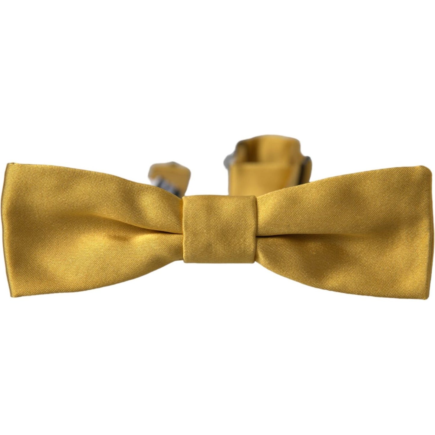 Dolce & Gabbana Yellow Silk Adjustable Neck Men Bow Tie Dolce & Gabbana Dark Goldenrod