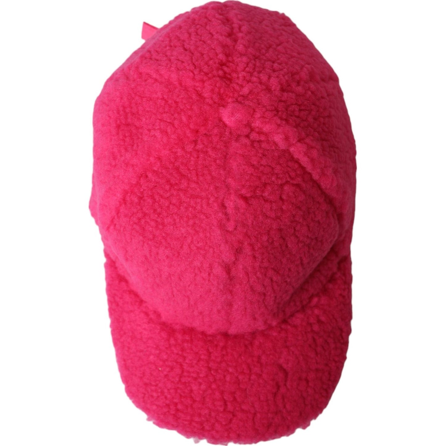 Dolce & Gabbana Pink Fleece Plush Baseball Hat Men Dolce & Gabbana Maroon
