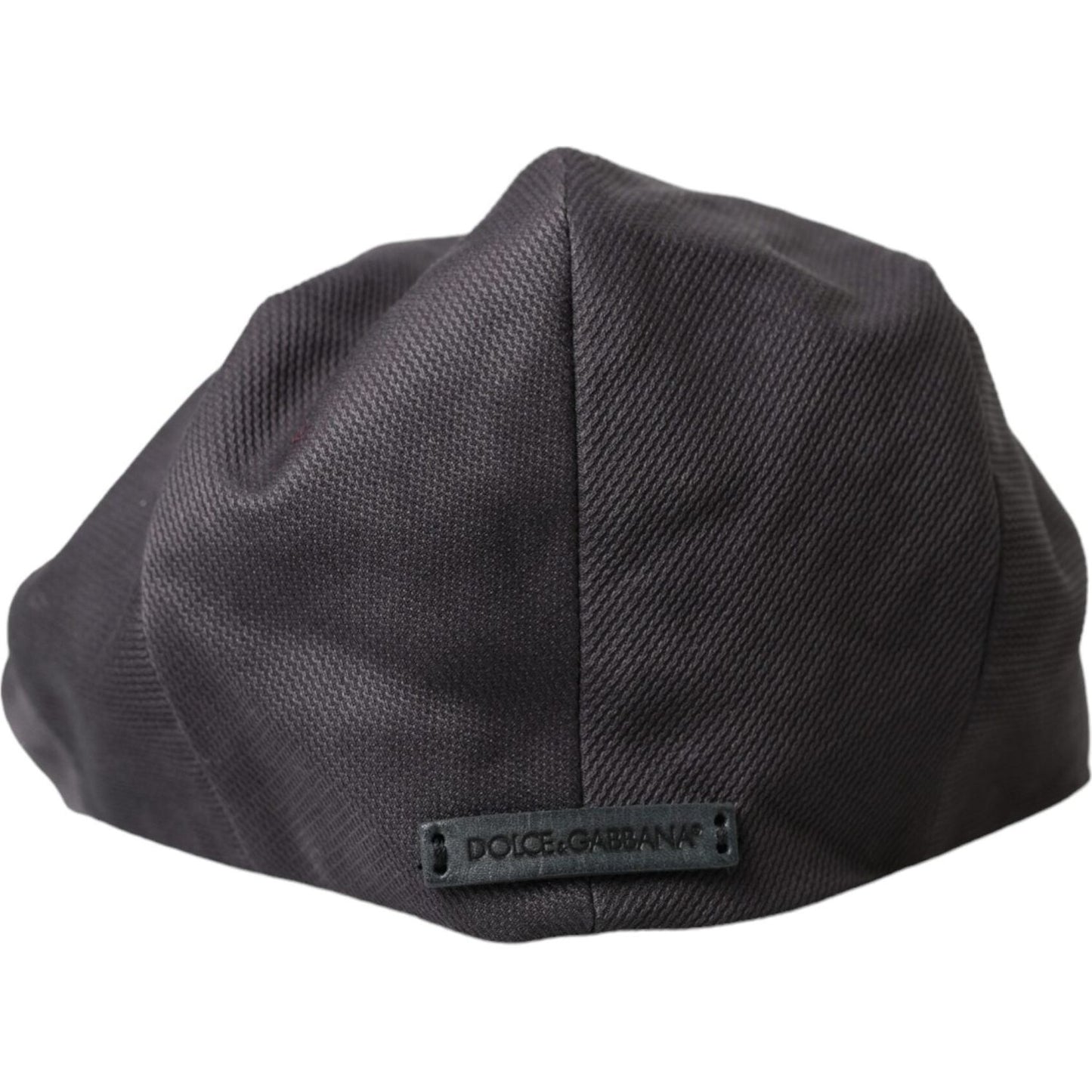 Dolce & Gabbana Gray Cotton Cloth Newsboy Hat Men Dolce & Gabbana Dark Slate Gray