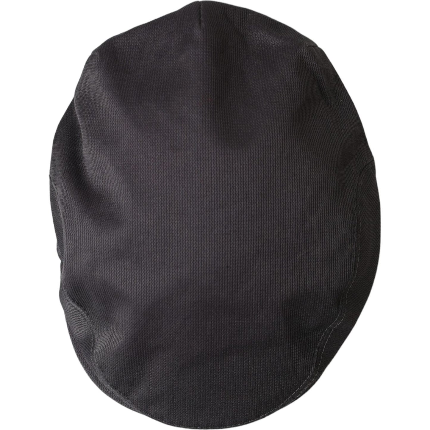 Dolce & Gabbana Gray Cotton Cloth Newsboy Hat Men Dolce & Gabbana Dark Slate Gray