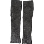 Dolce & Gabbana Gray Viscose Knitted Finger Less Gloves Dolce & Gabbana Dark Slate Gray