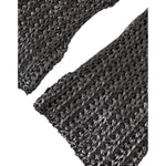 Dolce & Gabbana Gray Viscose Knitted Finger Less Gloves Dolce & Gabbana Dark Slate Gray