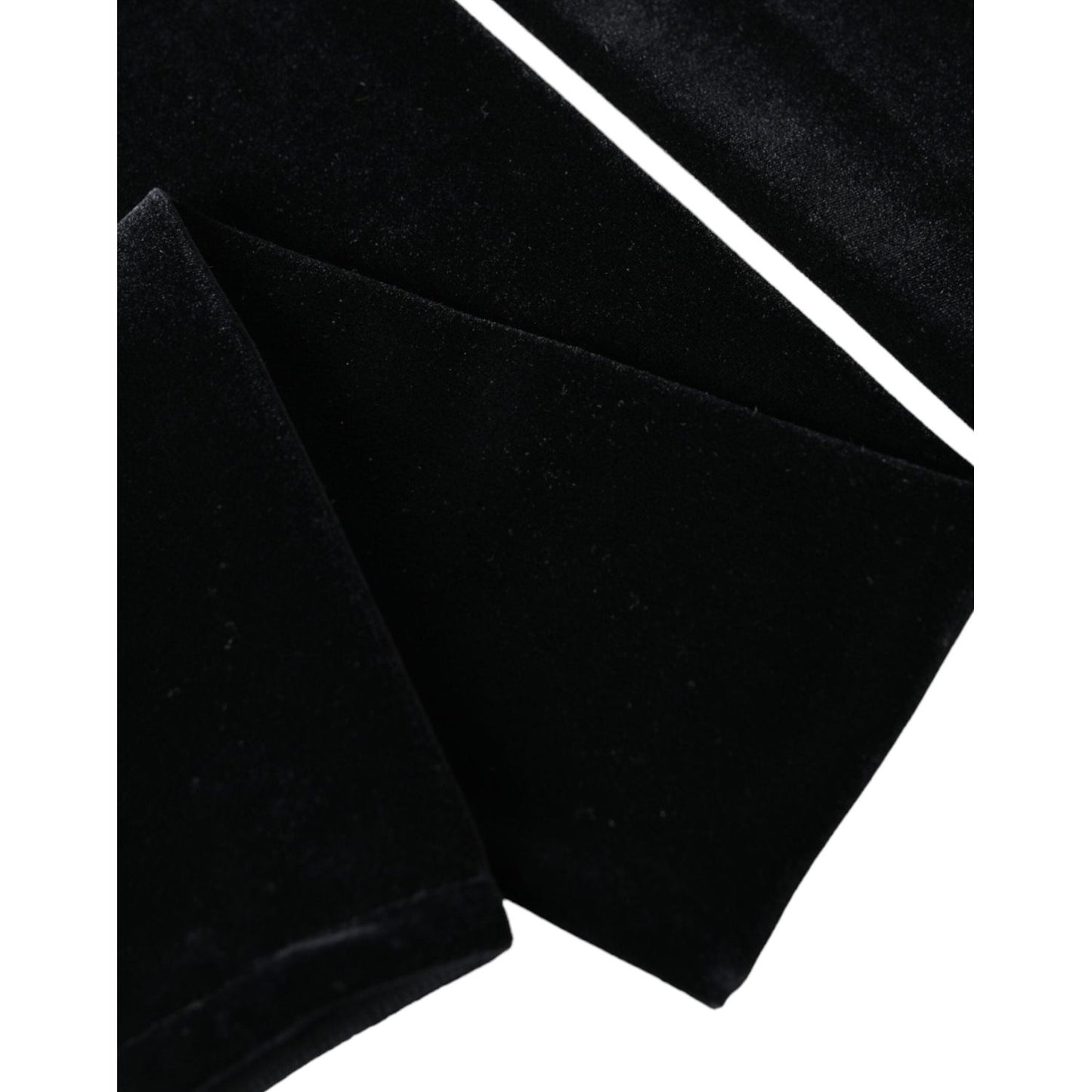 Dolce & Gabbana Black Nylon Finger Less Elbow Long Gloves Dolce & Gabbana Black