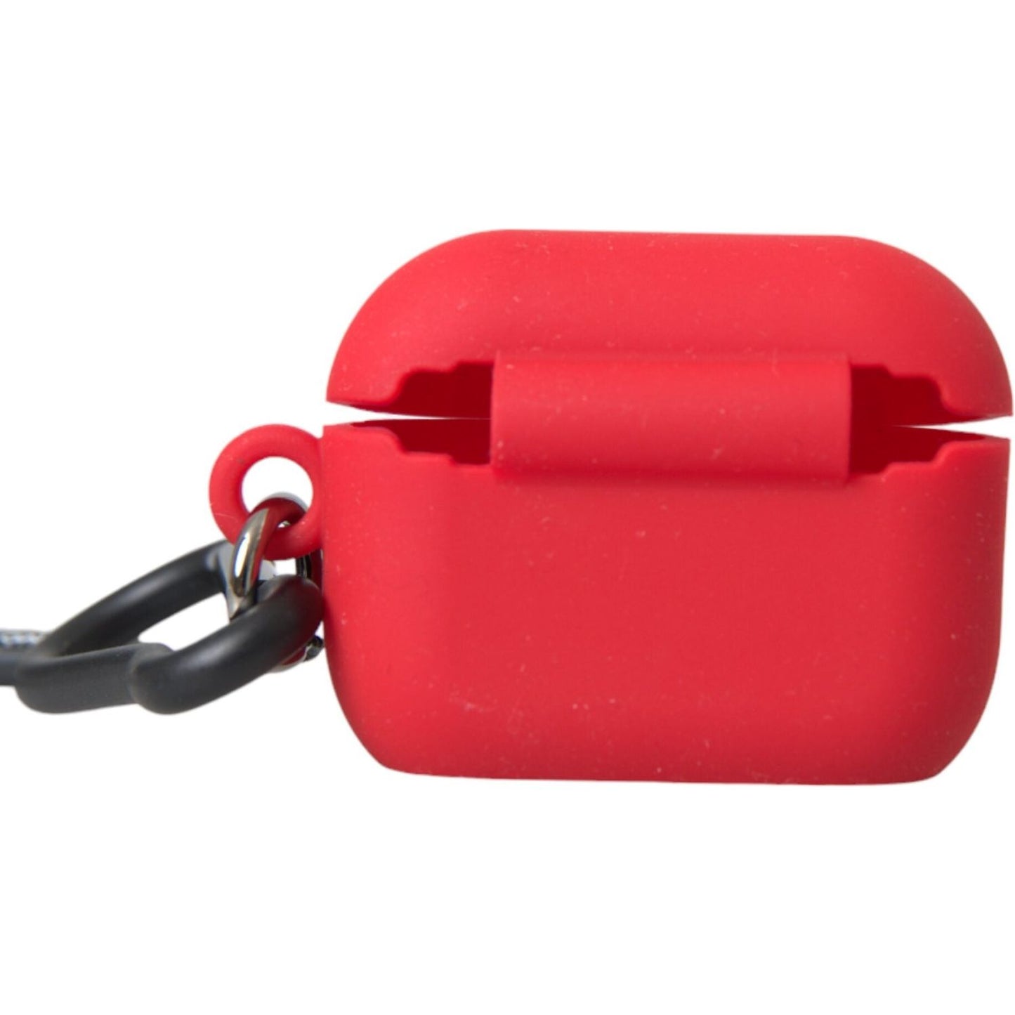 Dolce & Gabbana Red Silicone Rubber Logo Embossed Airpods Case Dolce & Gabbana Firebrick