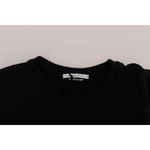 Daniele Alessandrini Black Crewneck Cotton Pullover Sweater