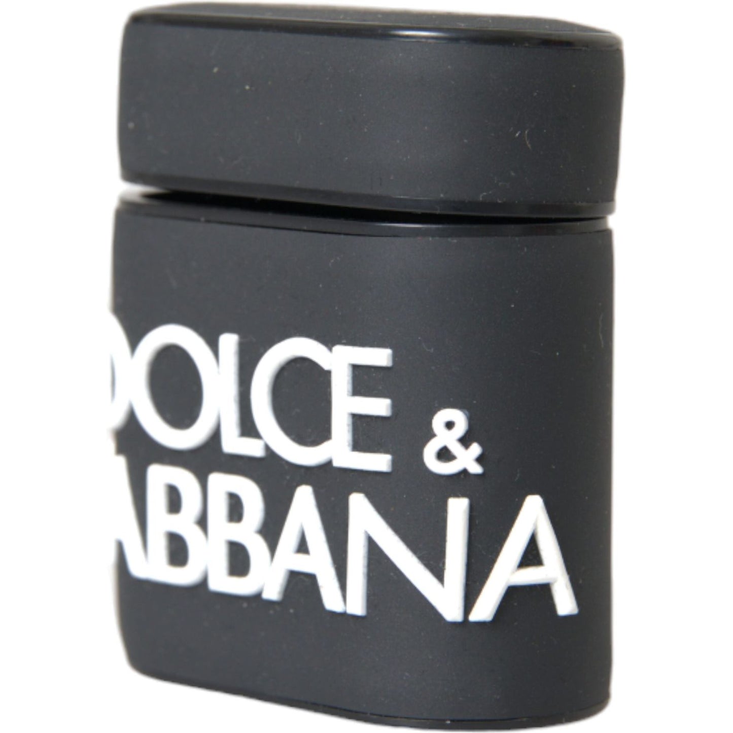 Dolce & Gabbana Black White Silicone Embossed Logo Airpods Case Dolce & Gabbana Dark Slate Gray