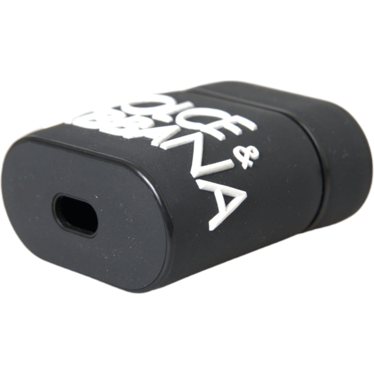 Dolce & Gabbana Black White Silicone Embossed Logo Airpods Case Dolce & Gabbana Dark Slate Gray