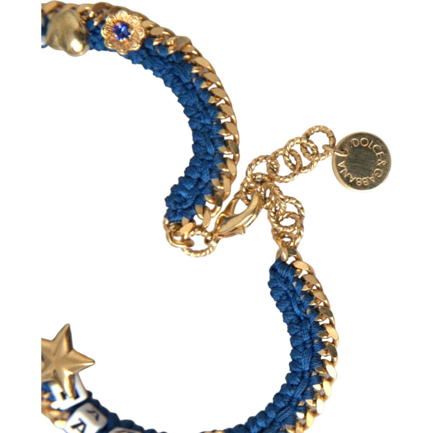 Dolce & Gabbana Gold Tone Brass Chain Iam The Star Bracelet Bracelet Dolce & Gabbana Dark Khaki