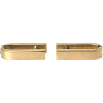 Dolce & Gabbana Gold Plated Metal Brass Pin Men Cufflinks Cufflinks Dolce & Gabbana Tan